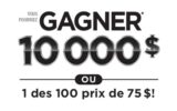 10 000 $ en argent comptant